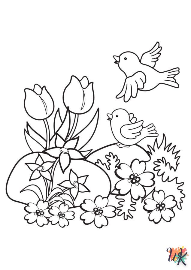 coloriage Fleurs  magique à faire en ligne 1