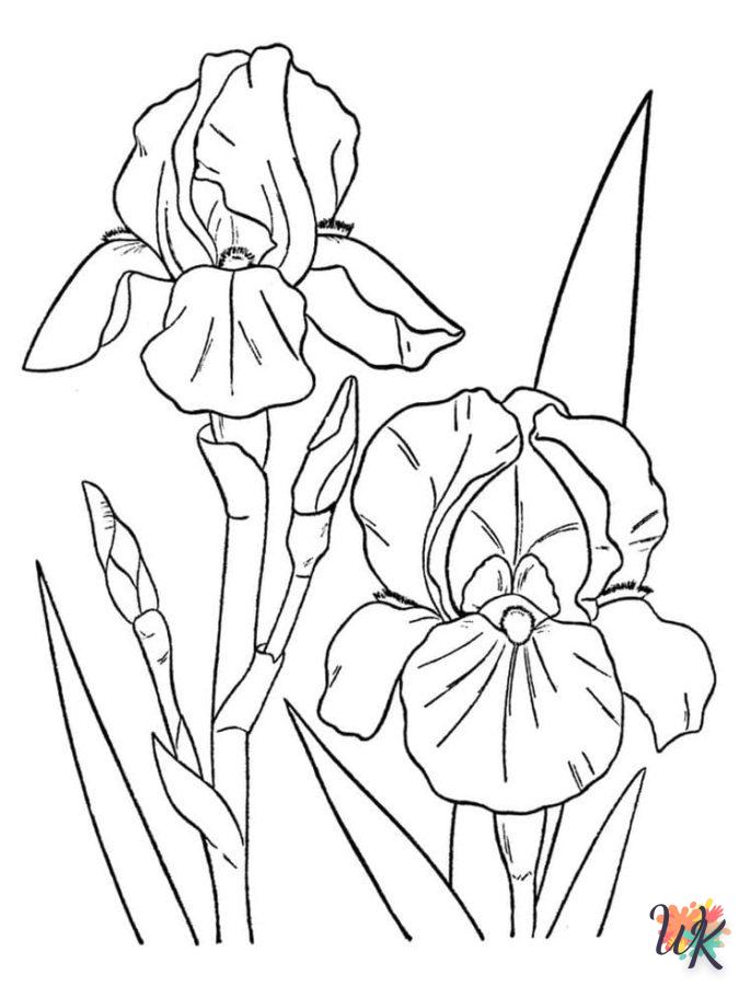 coloriage Fleurs  gratuit a imprimer 2