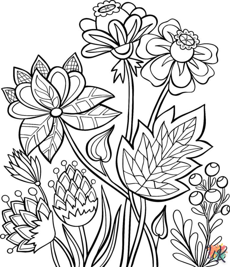 imprimer coloriage Fleurs