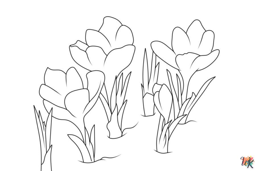 coloriage Fleurs  à colorier en ligne gratuit 1