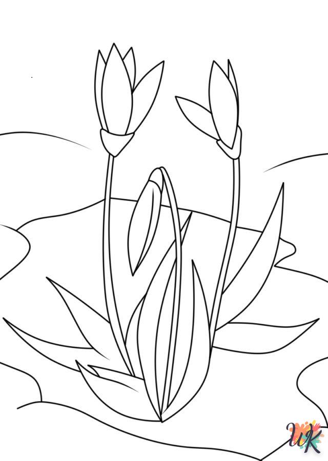 a imprimer coloriage Fleurs  gratuit 1