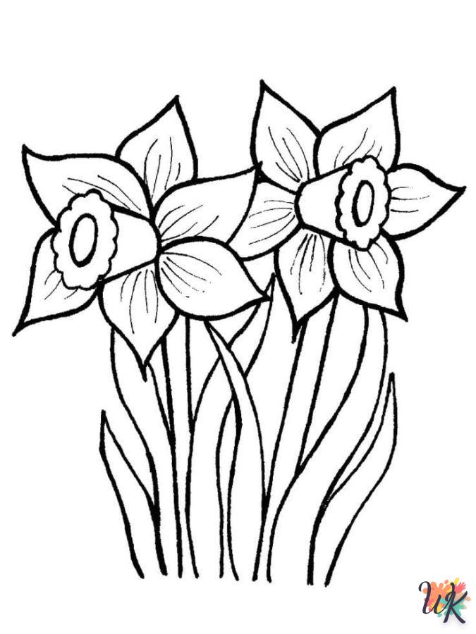 coloriage Fleurs  en ligne gratuit 1