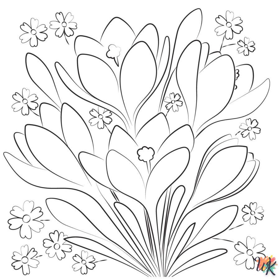 coloriage Fleurs  a dessiner et imprimer 2