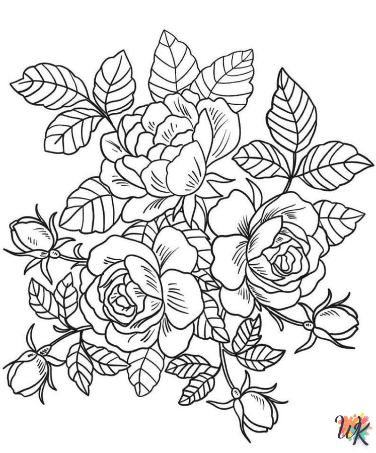 coloriage Fleurs  a dessiner et imprimer 3