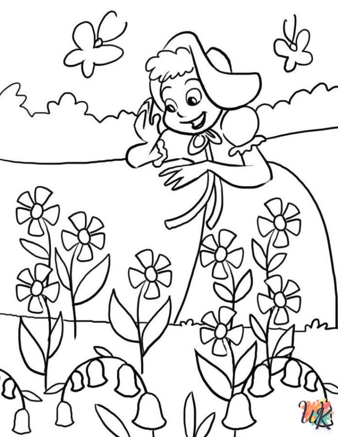 coloriage Fleurs  à imprimer pour enfant de 10 ans 1