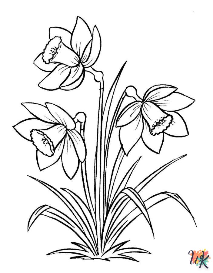 coloriage Fleurs  pour enfant de 6 ans 2