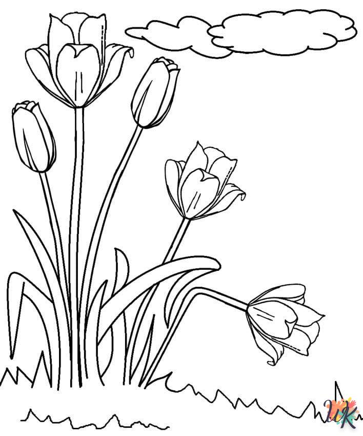 télécharger coloriage Fleurs  gratuit 2