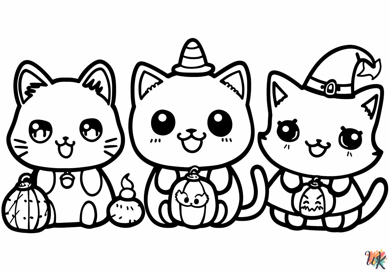 coloriage Kawaii  gratuit en ligne