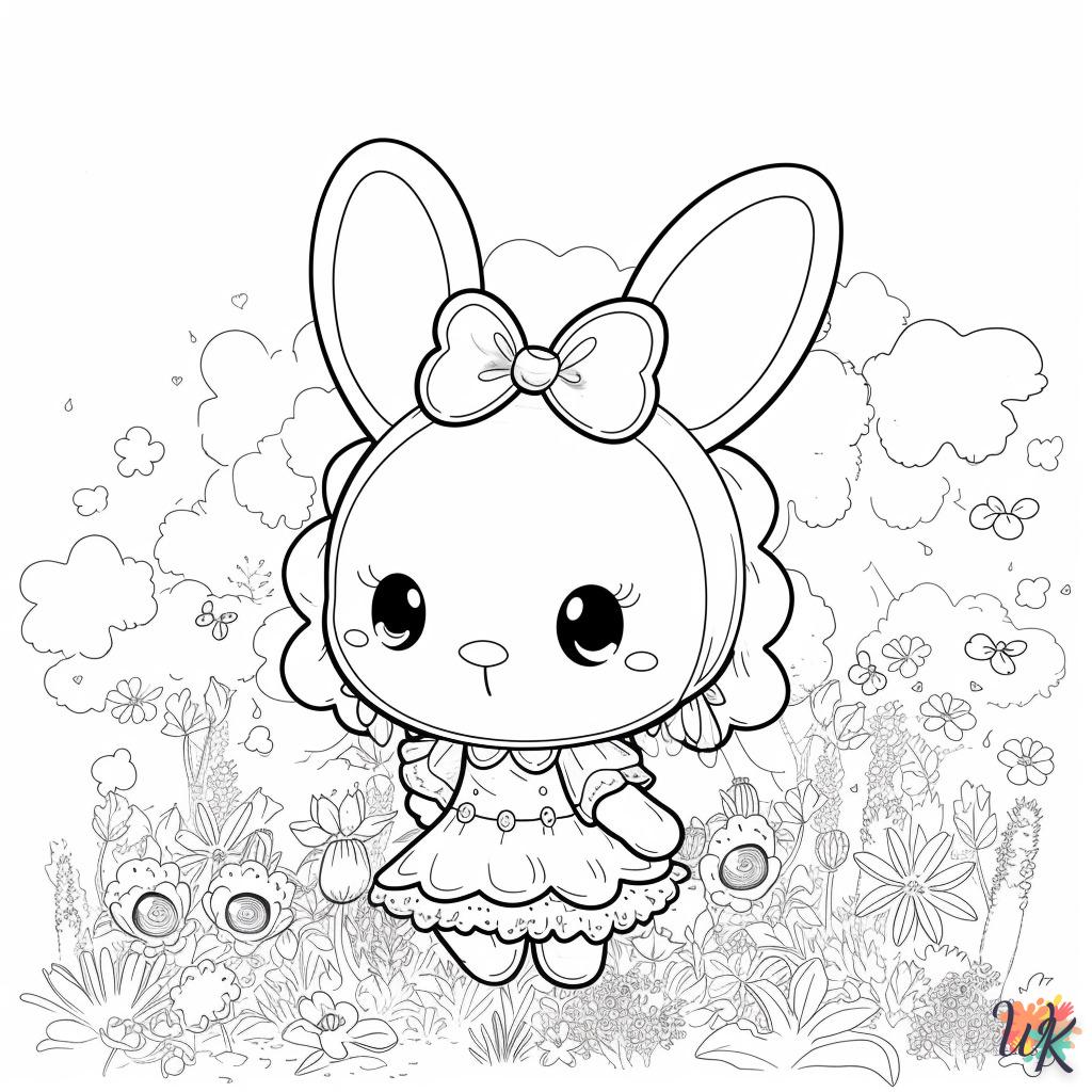 a imprimer coloriage Kawaii  gratuit