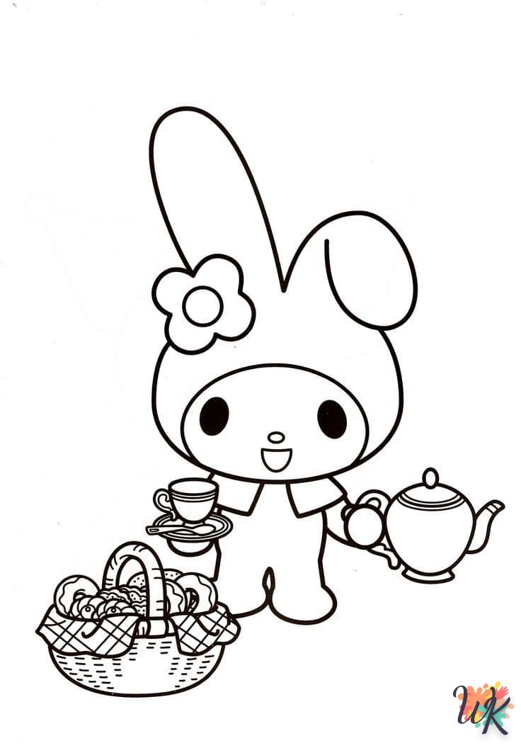 coloriage Kawaii  a imprimer pour enfant de 4 ans 1