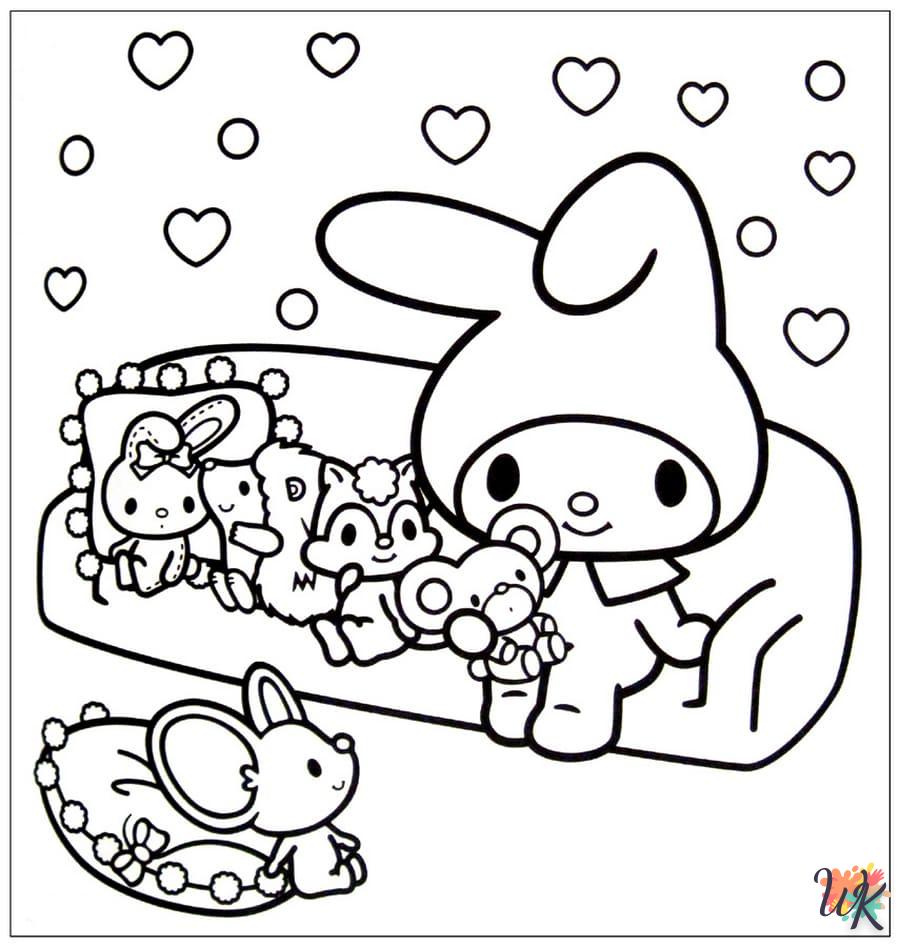 coloriage Kawaii  a colorier en ligne gratuitement 1