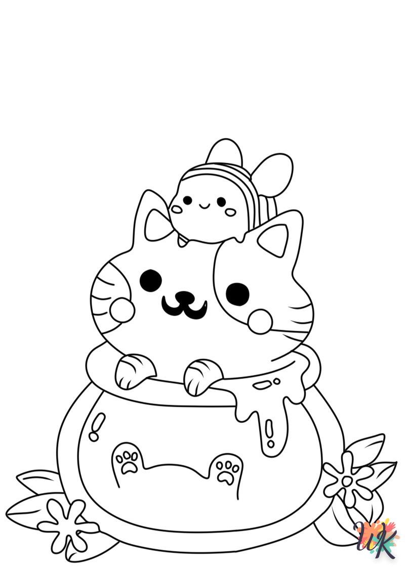 coloriage Kawaii  enfant a imprimer 1