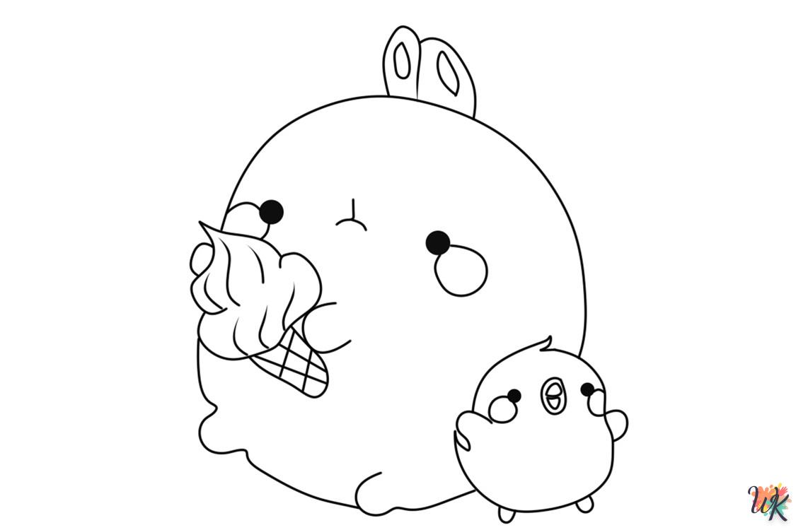 coloriage Kawaii  à colorier en ligne gratuit 2