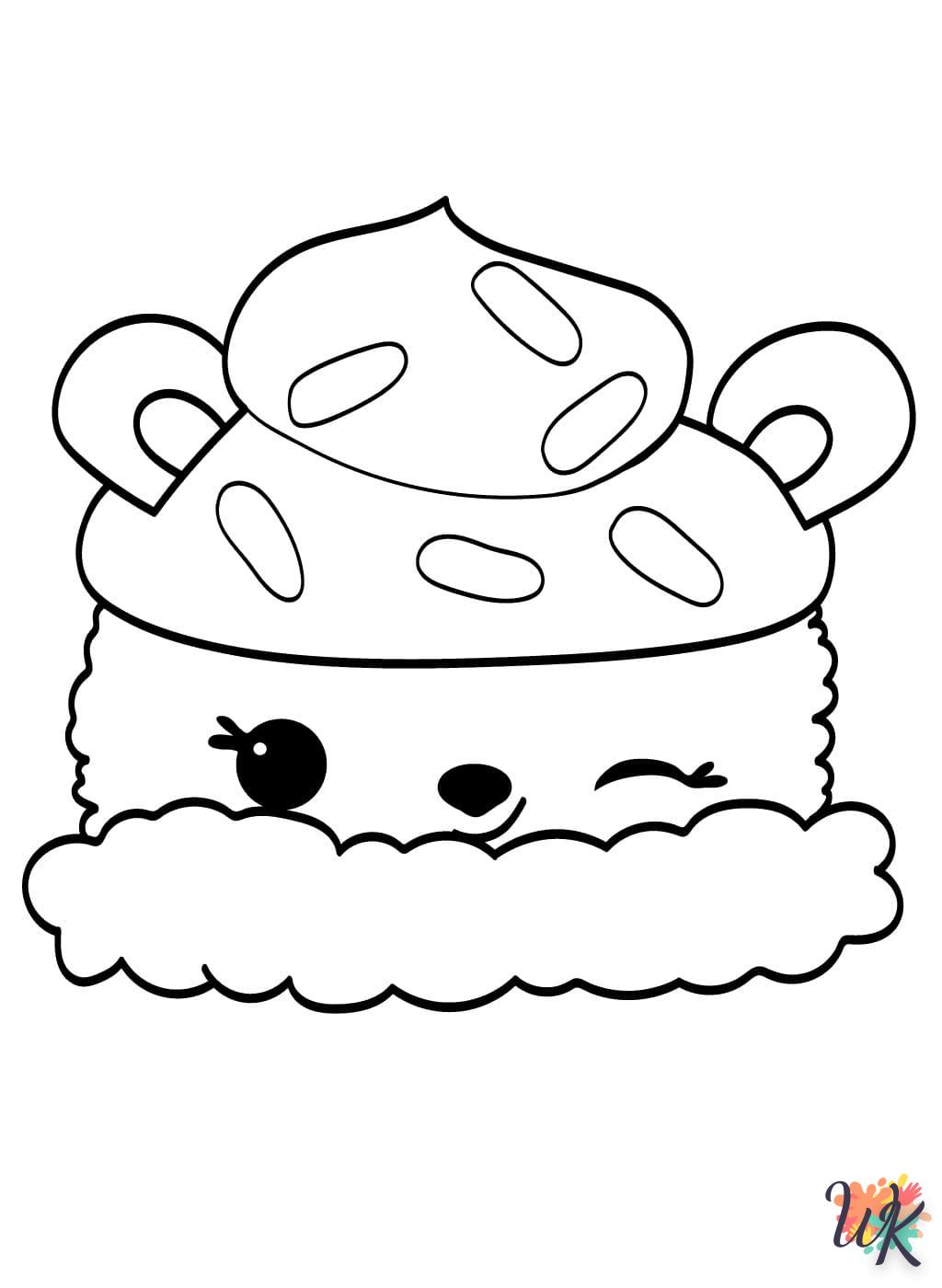 coloriage Kawaii  pour enfant de 3 ans 1