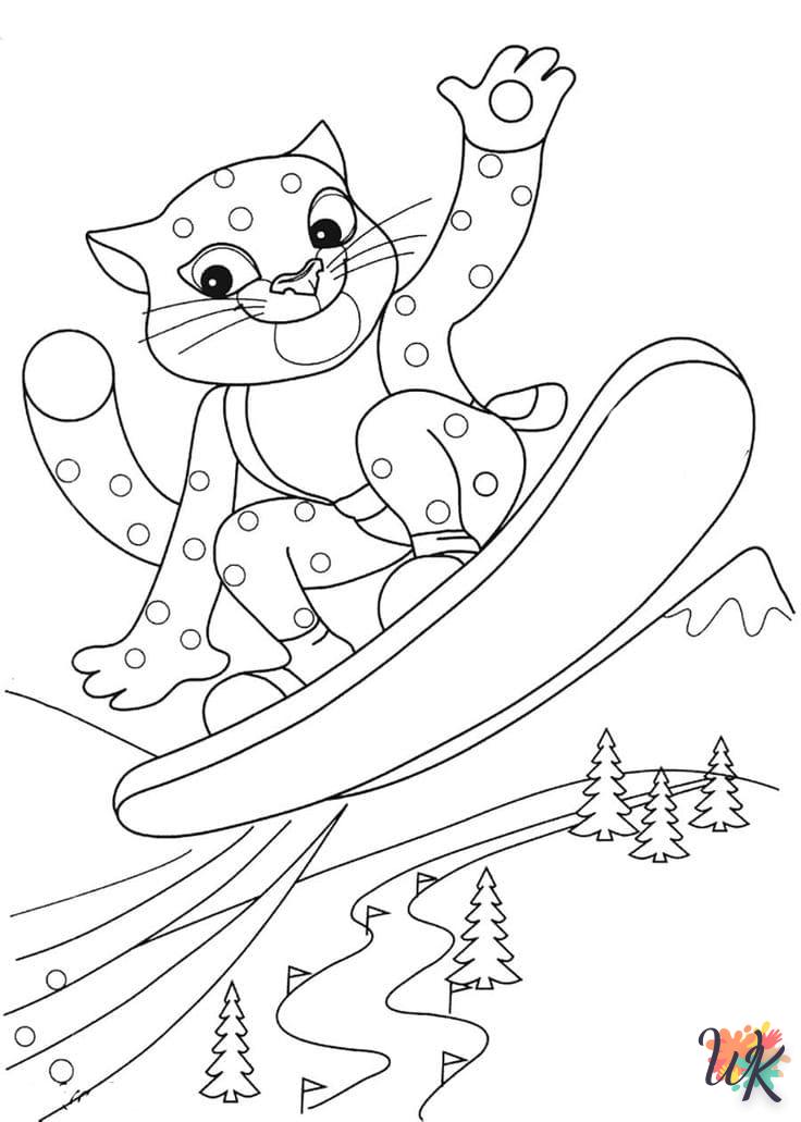 imprimer coloriage Léopard  pour enfant 1