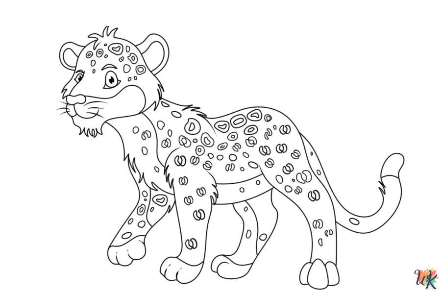 coloriage Léopard  pour bebe a imprimer 1