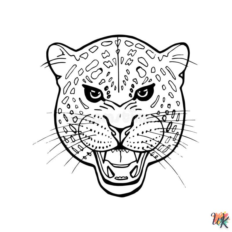 imprimer coloriage Léopard  gratuit