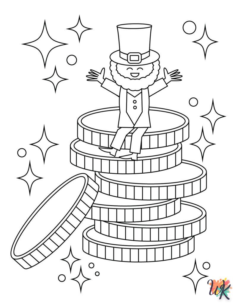 coloriage Leprechaun  pour enfant a imprimer gratuit