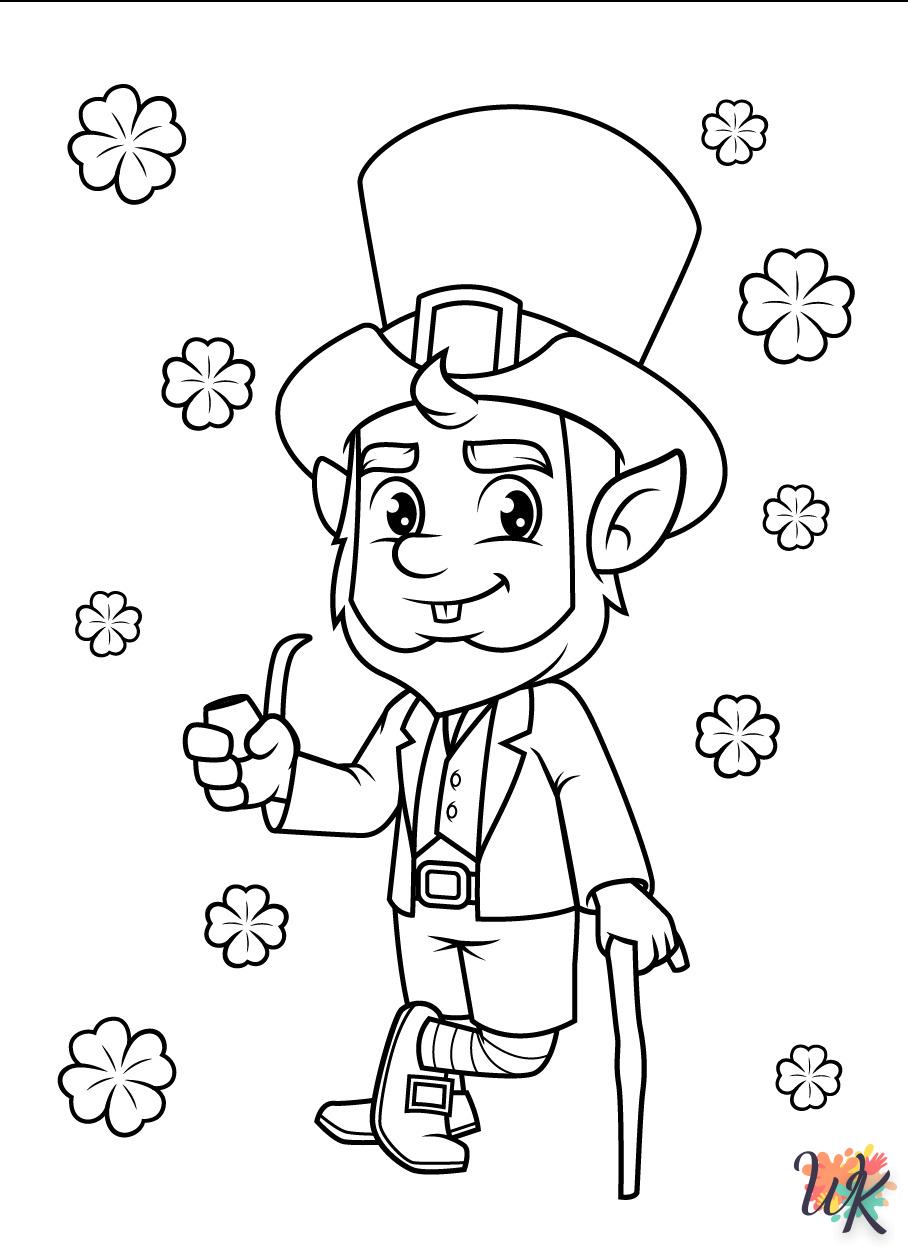 coloriage Leprechaun  pour enfant de à imprimer