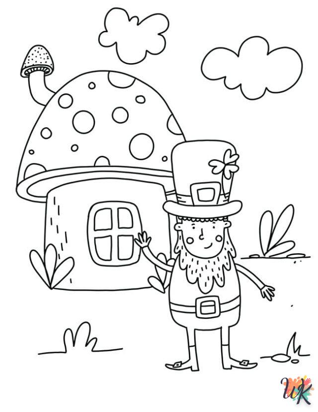 coloriage Leprechaun  pour bebe a imprimer