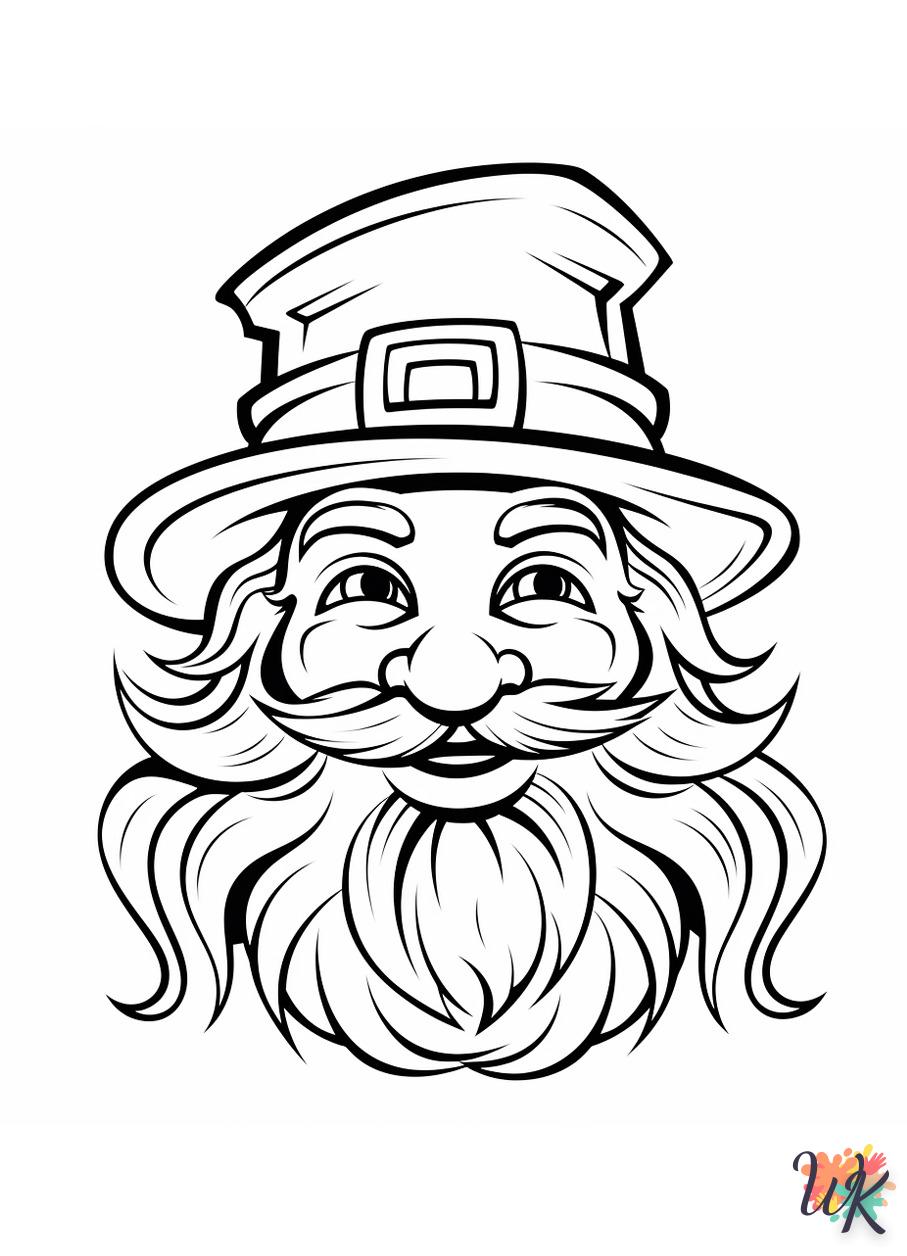 coloriage Leprechaun  enfant 2 ans a imprimer