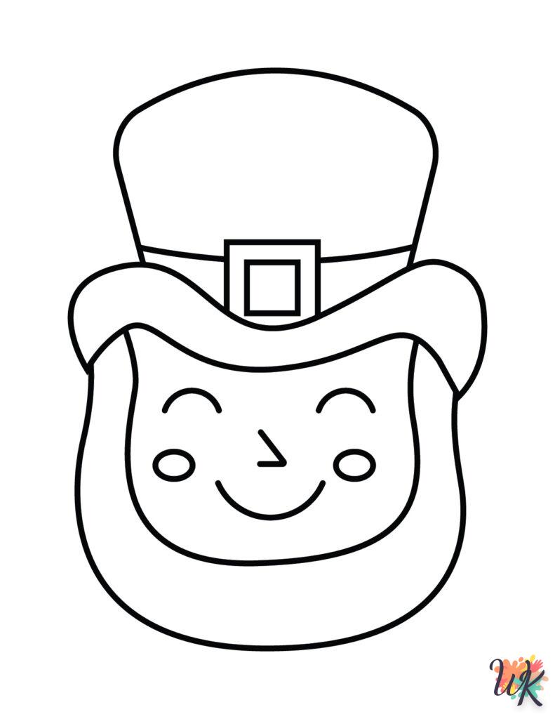 coloriage Leprechaun  educatif pour enfant