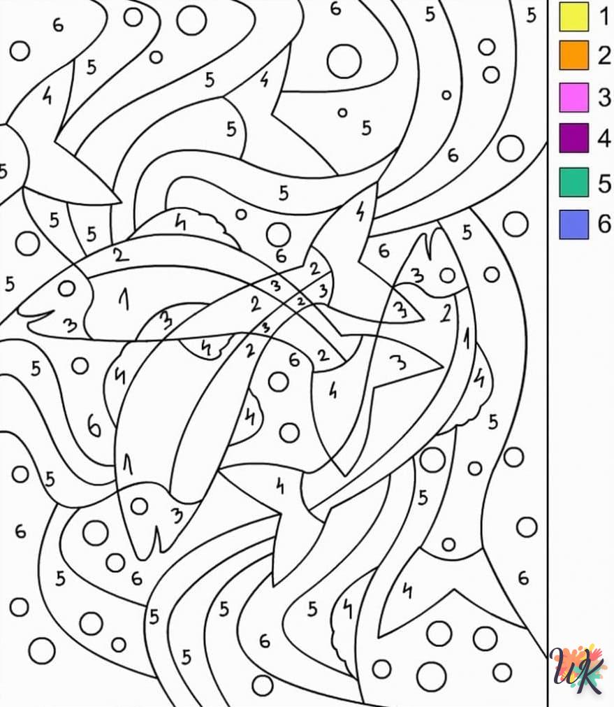 Magic coloring page to print for 3 year olds