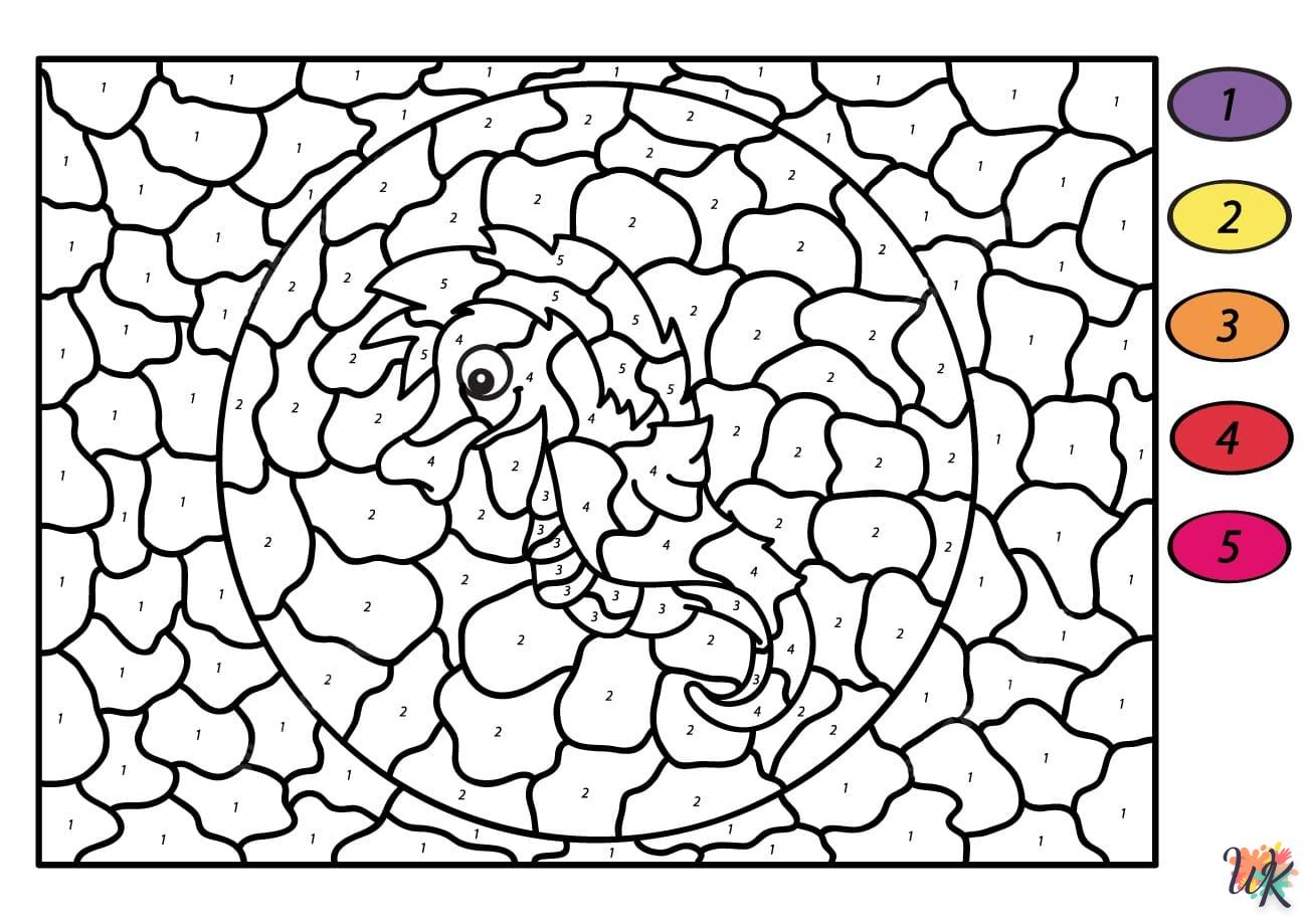 Magic coloring page for children to print free 1