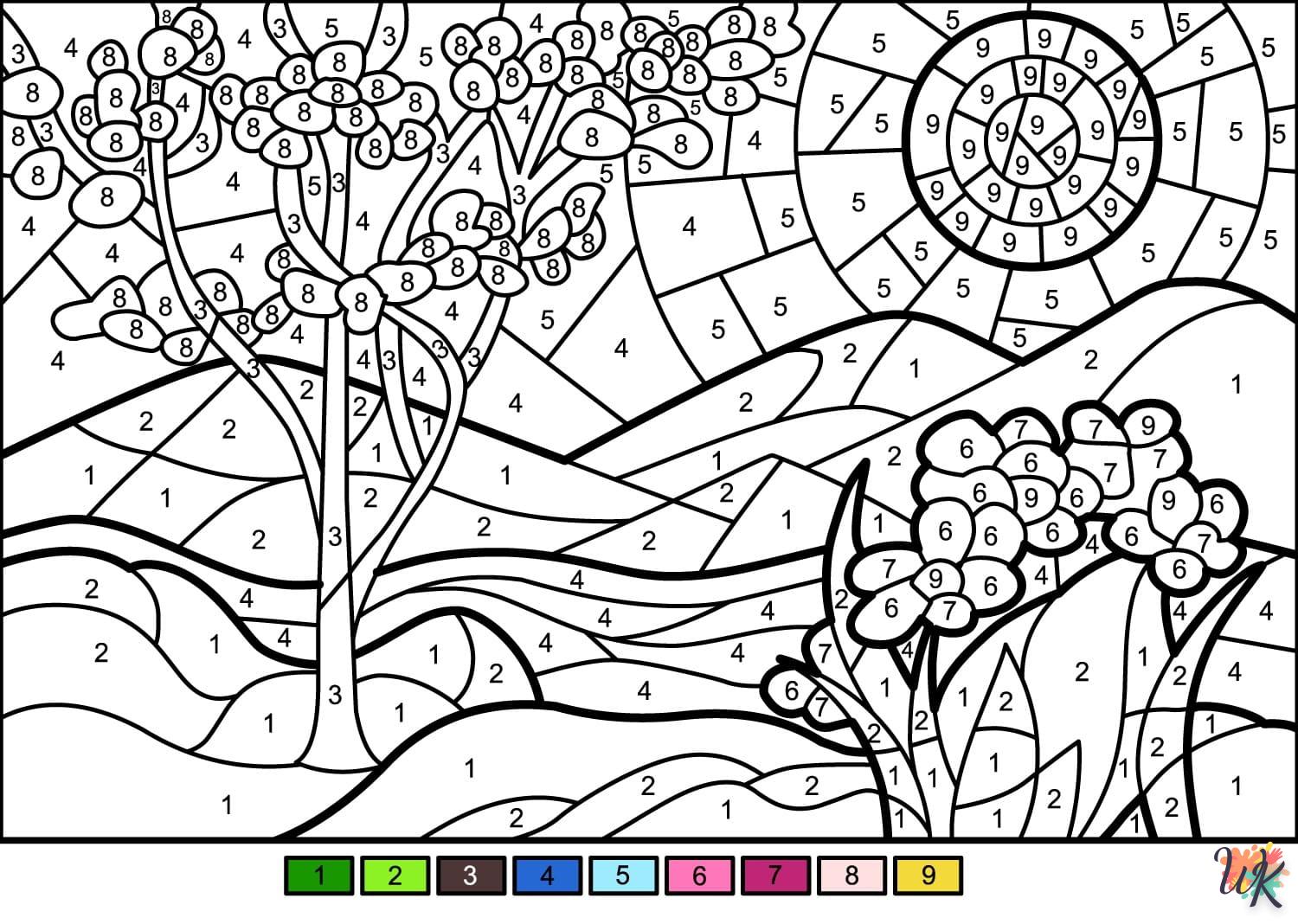 Magic coloring page to print a4