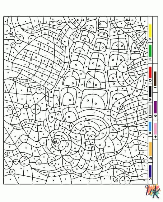 Magic coloring page to print for children aged 6
