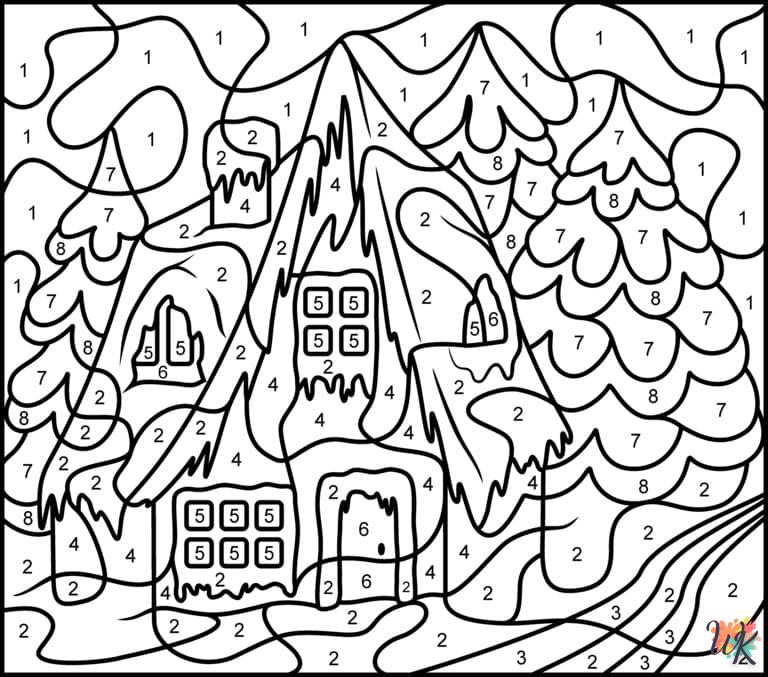 Magic coloring page to print for children aged 10