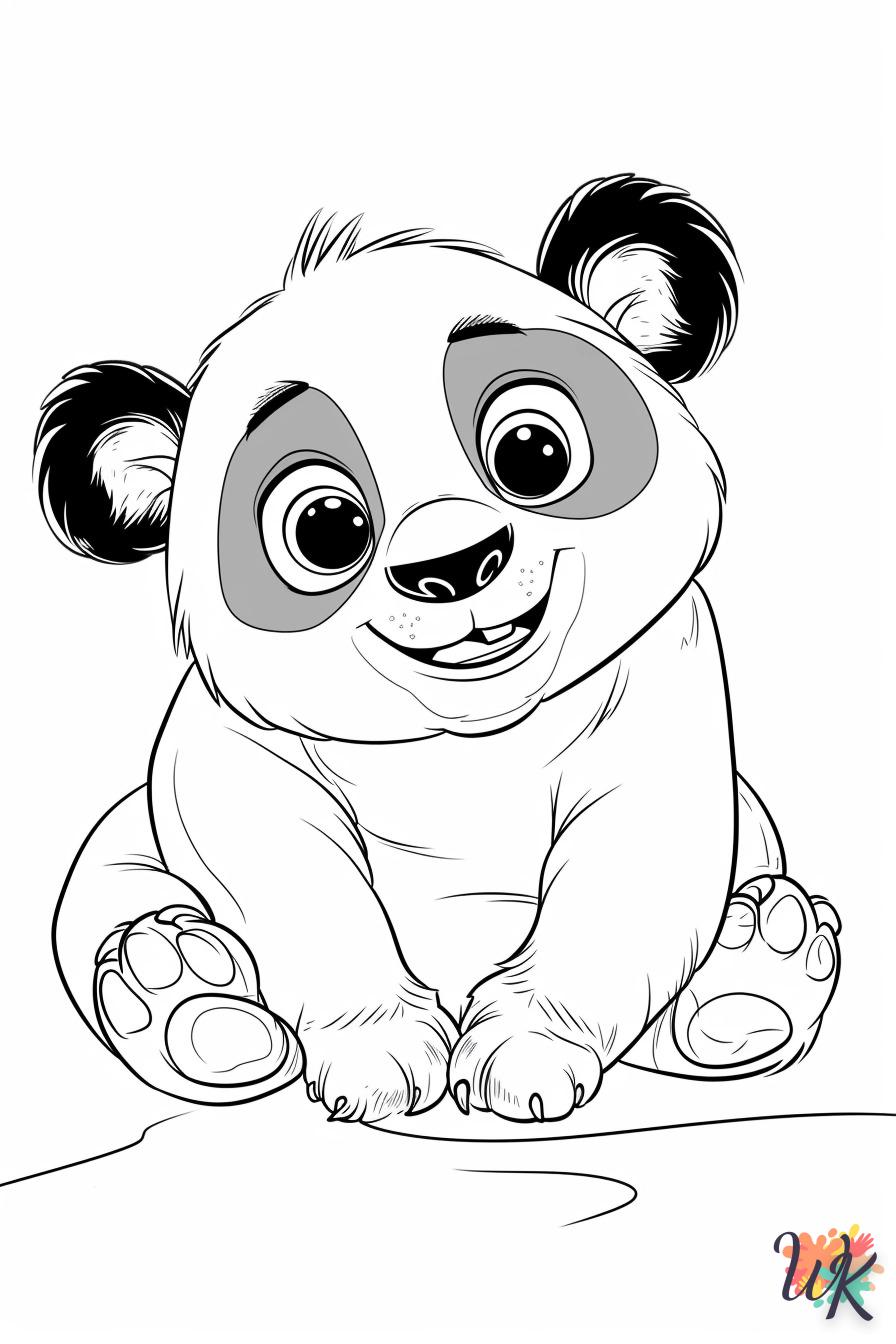 coloriage Panda  pour enfants