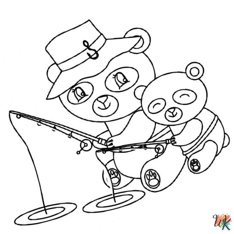 imprimer coloriage Panda  pour enfant