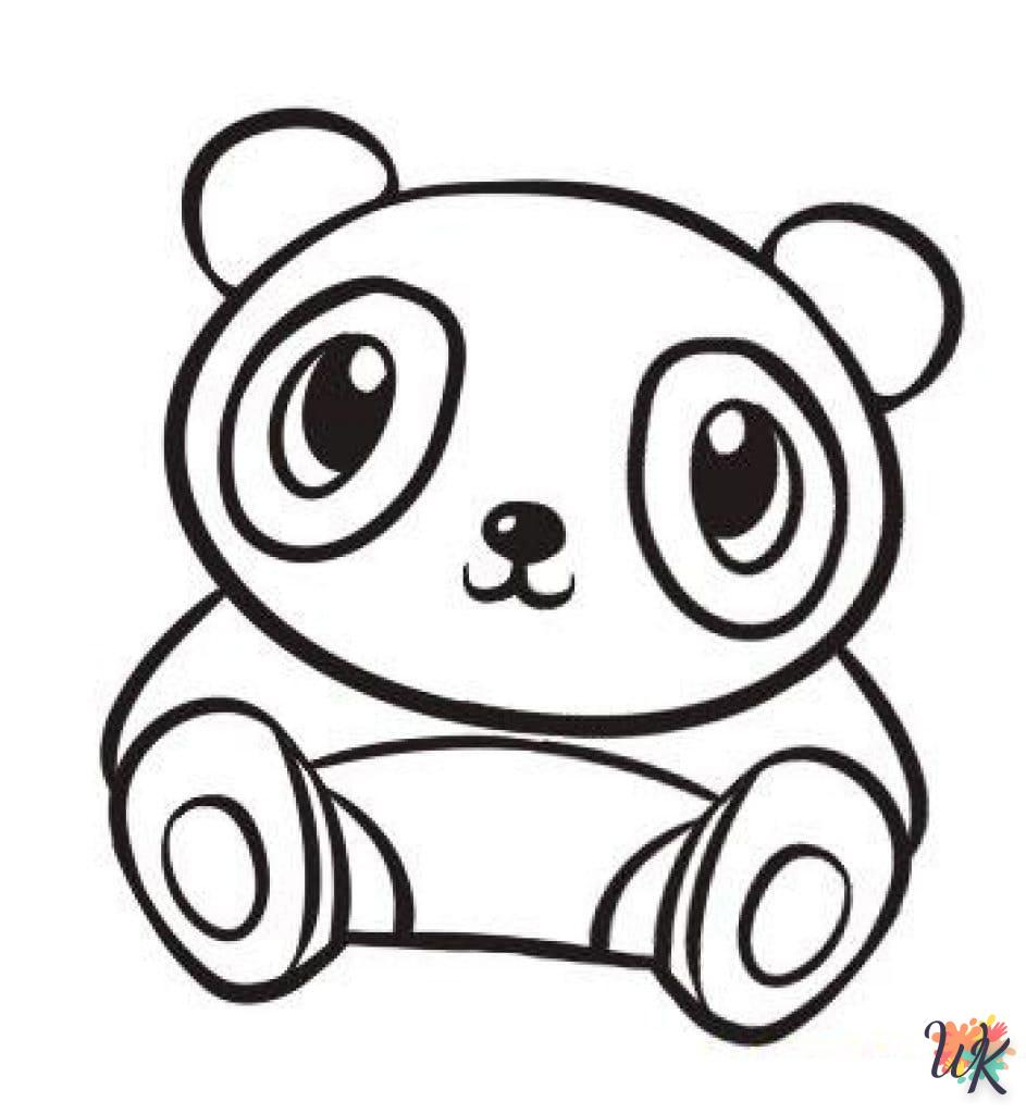 coloriage Panda  à imprimer pour enfant de 4 ans