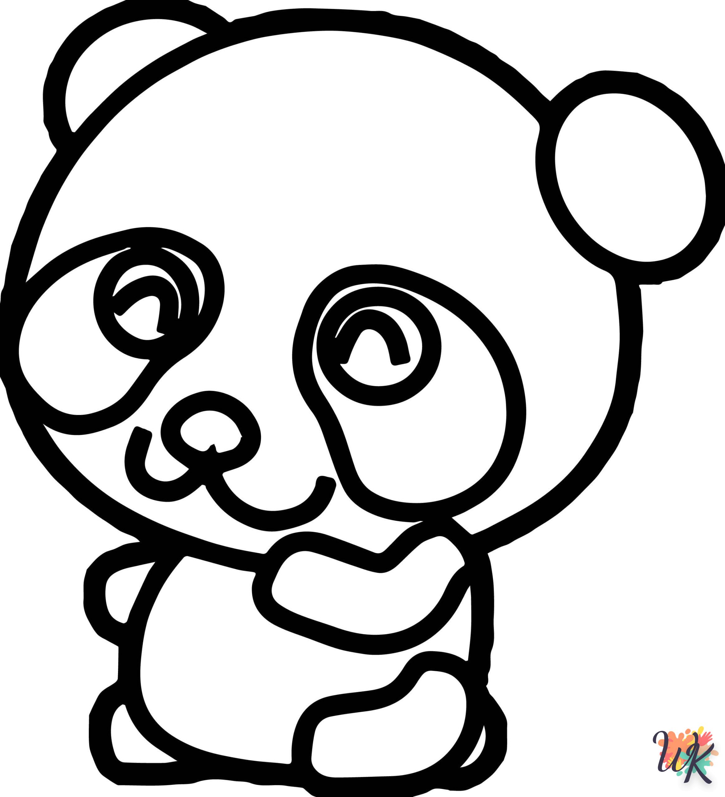 coloriage Panda  bebe à imprimer gratuit