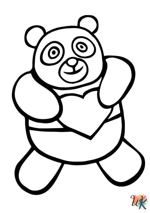 coloriage Panda  à imprimer pour enfant de 10 ans