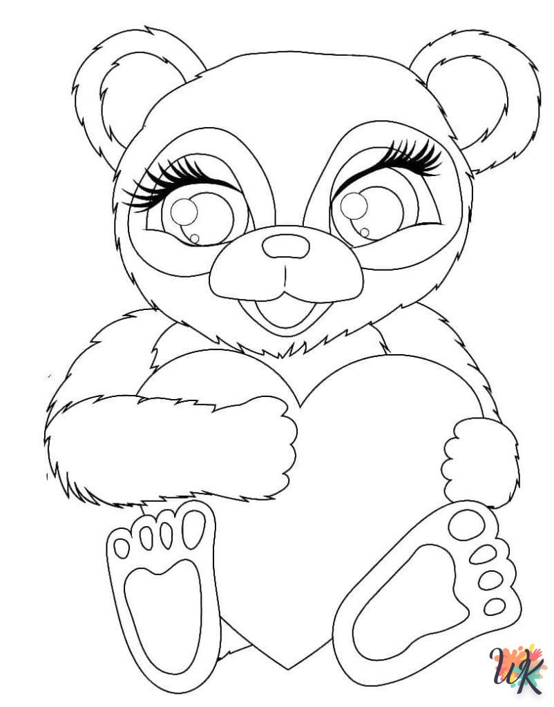 coloriage Panda  pour bebe a imprimer