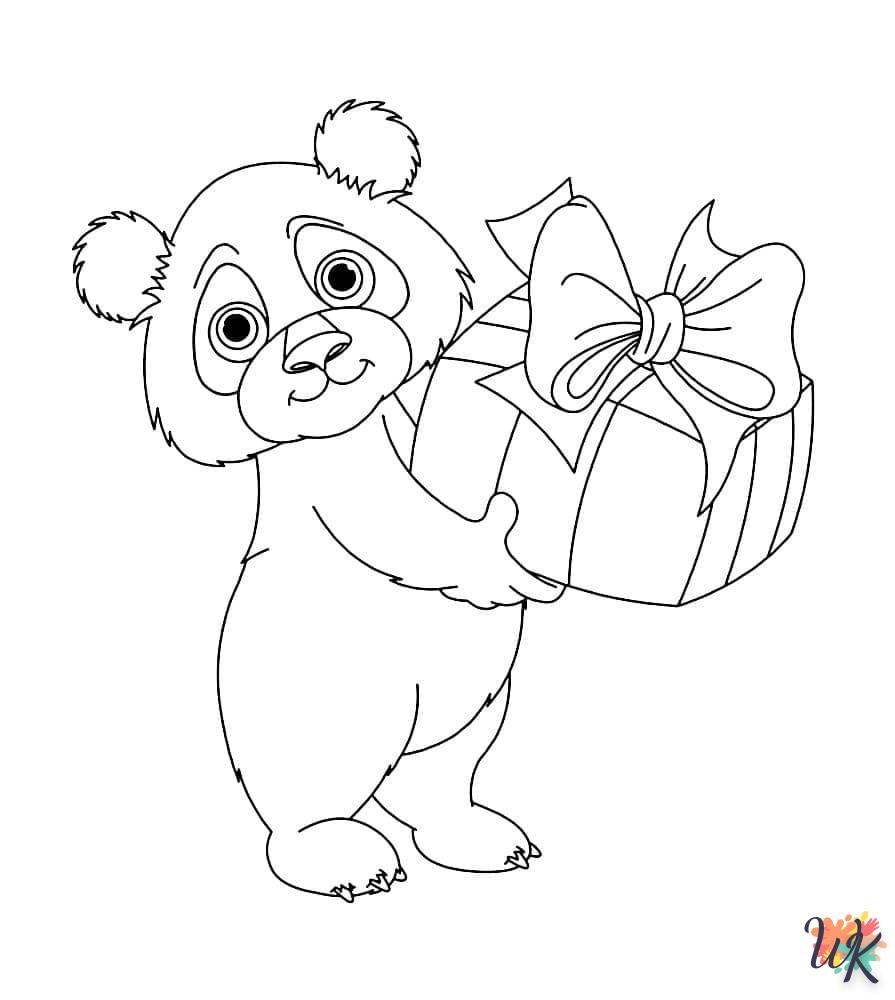 image pour coloriage Panda  enfant