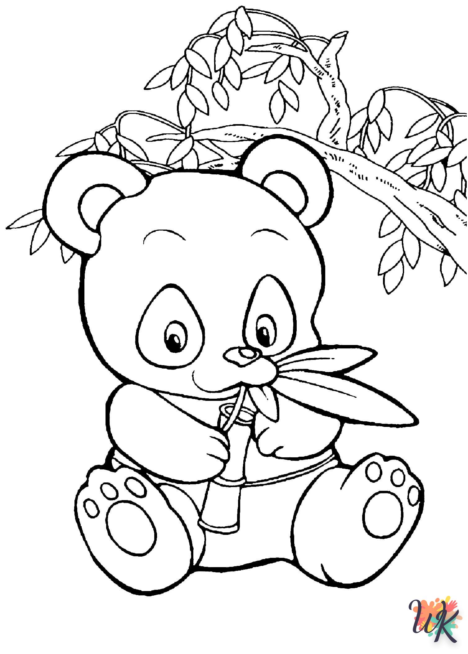 coloriage Panda  en ligne adulte gratuit