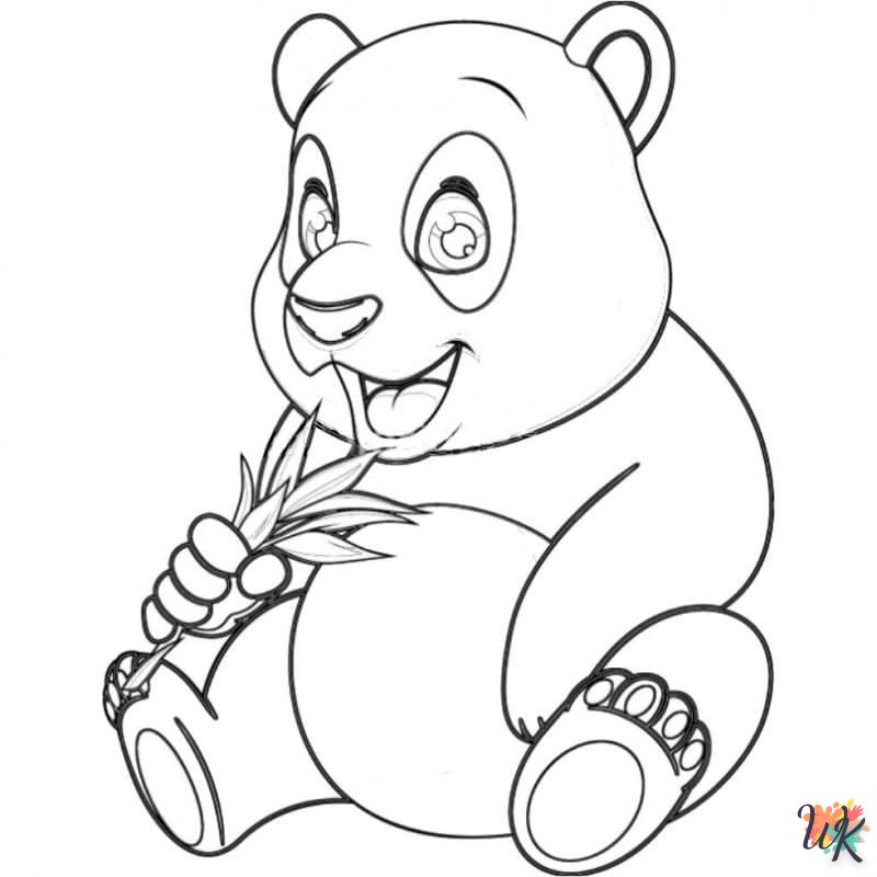 coloriage Panda  a imprimer enfant 5 ans