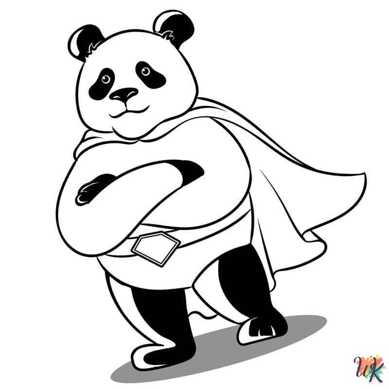 coloriage Panda  pour primaire