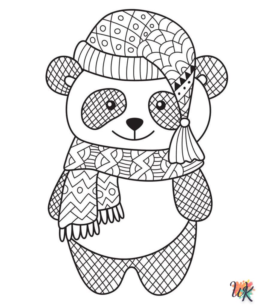 coloriage Panda  enfant 6 ans à imprimer