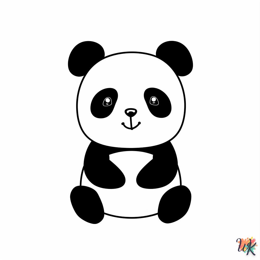 coloriage Panda  bebe animaux a imprimer gratuit