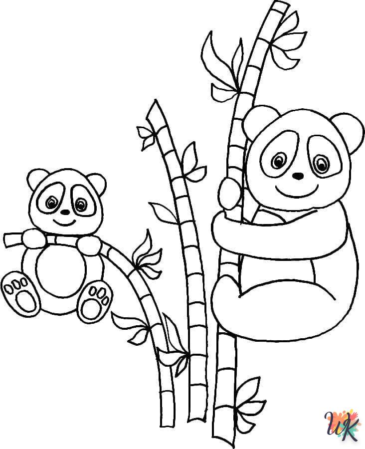 coloriage Panda  pour enfant de 8 ans 1