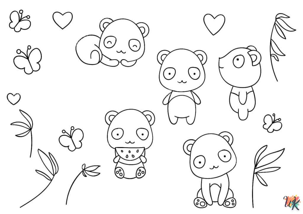 coloriage Panda  enfant 8 ans a imprimer