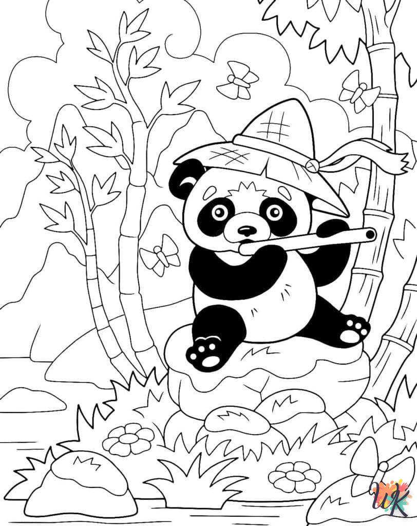 coloriage Panda  à imprimer pdf