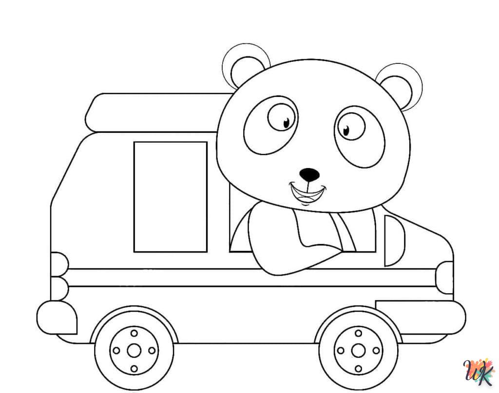 coloriage Panda  pour enfants a imprimer