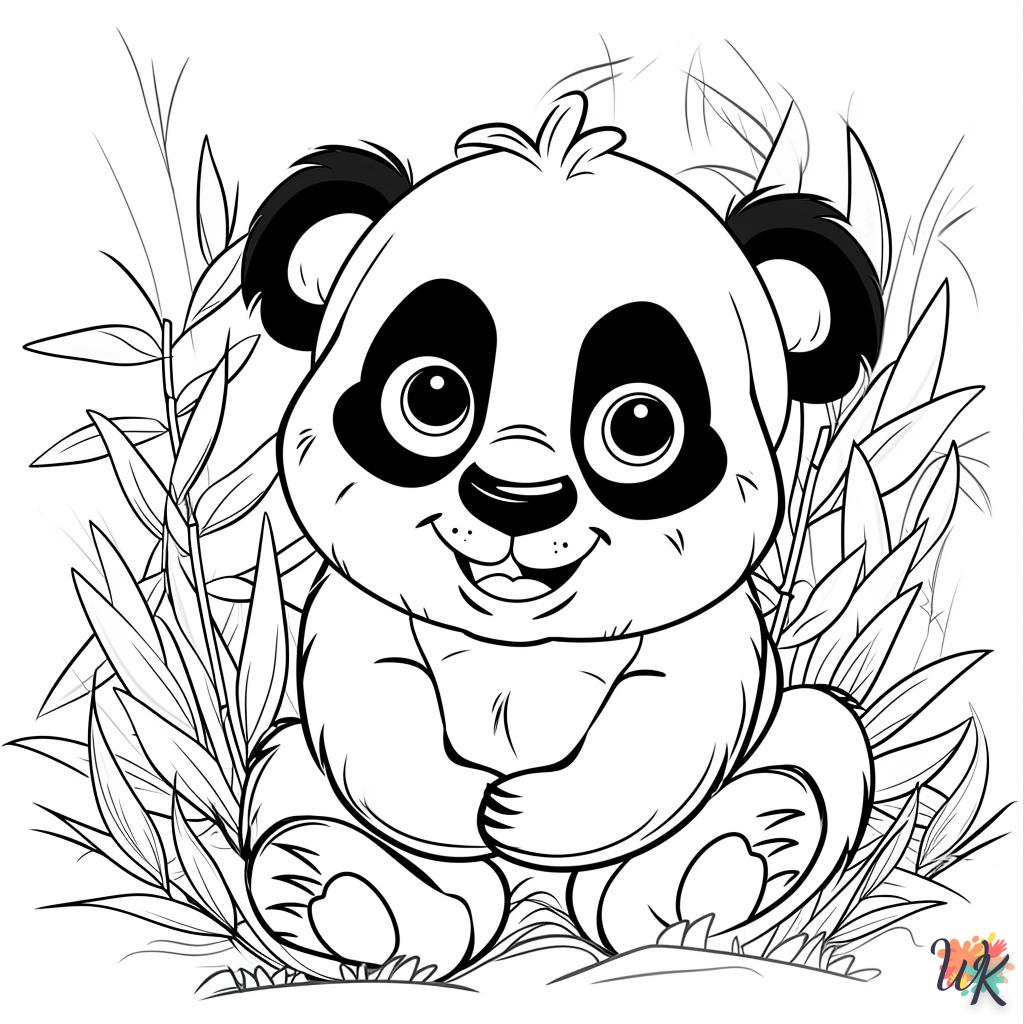 imprimer coloriage Panda  gratuit