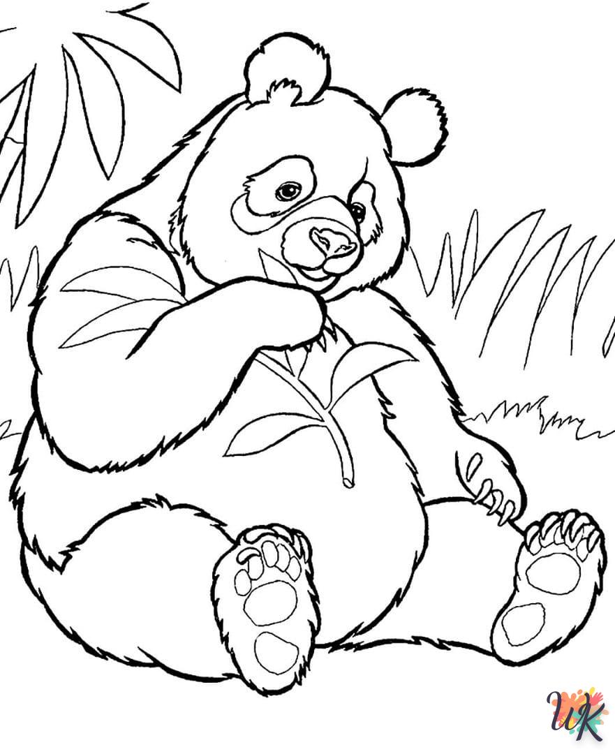 coloriage Panda  à imprimer pour enfant de 4 ans 1