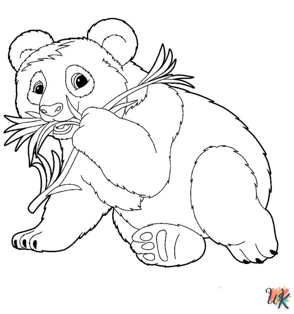 coloriage Panda  pour enfant à imprimer 1